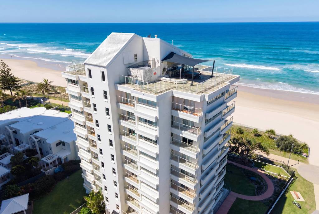 Aerial view of Viscount on the Beach from another angle