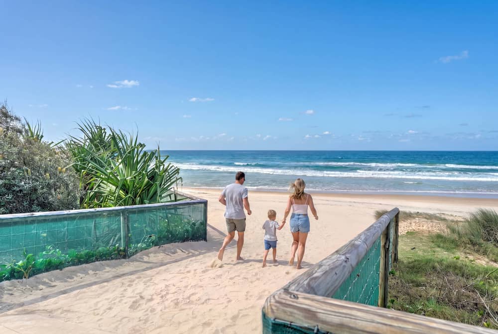 Beach sand entrance at Viscount on the Beach
