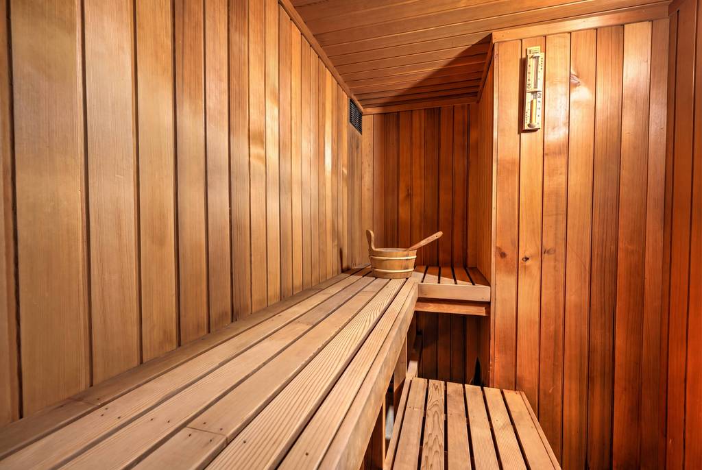 Rooftop sauna interior