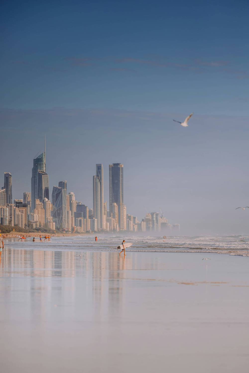 Broadbeach skyline at dusk